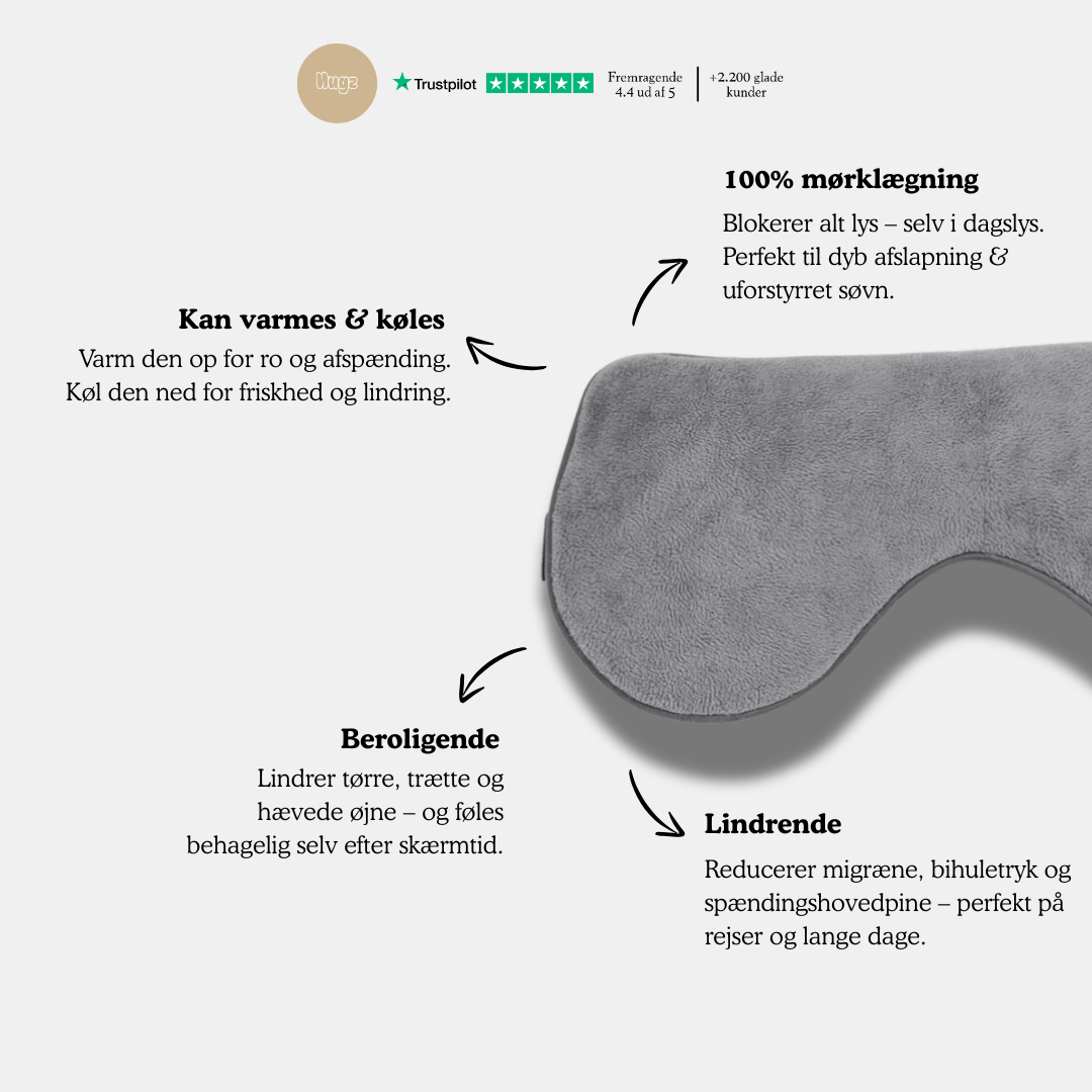 Natbriller med kølende og varmende effekt – naturlig lindring til migræne, hovedpine og bedre søvn