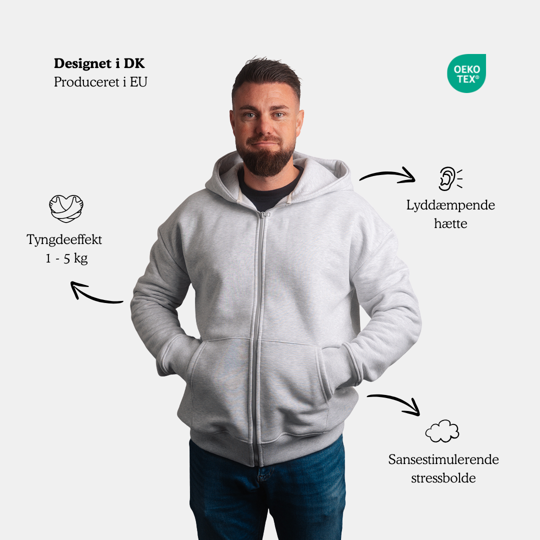 Find ro i hverdagen med Hugz tyngde hoodies
